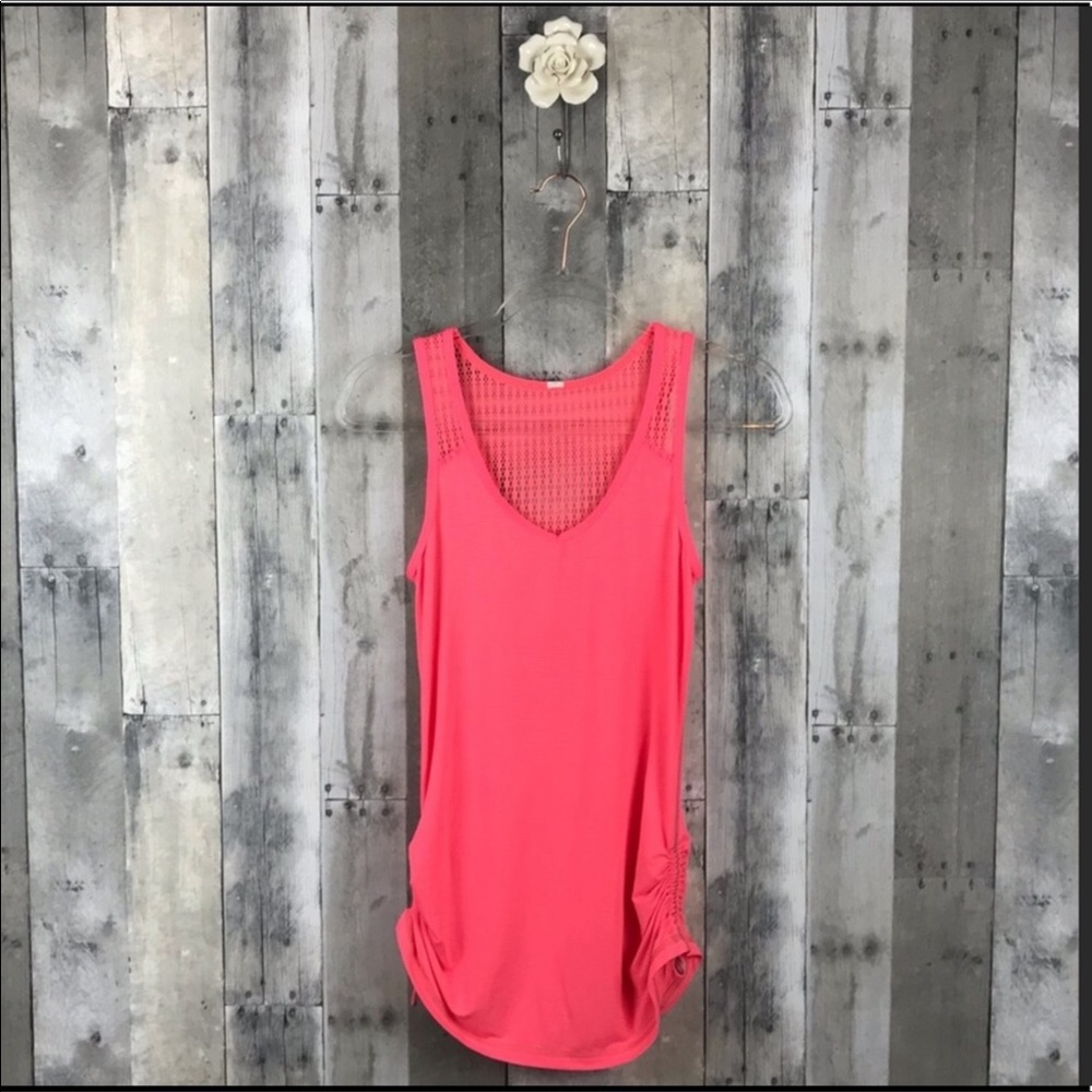 Lululemon Run-Tie & Fly Tank Flashlight Pink Sz 2 - Picture 2 of 7